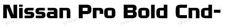 Nissan Pro Bold Cnd字体转换